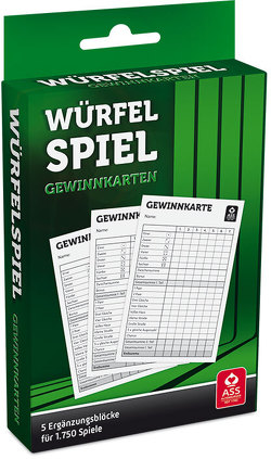 Würfelspiel Gewinnkarten – Blöcke von ASS Altenburger