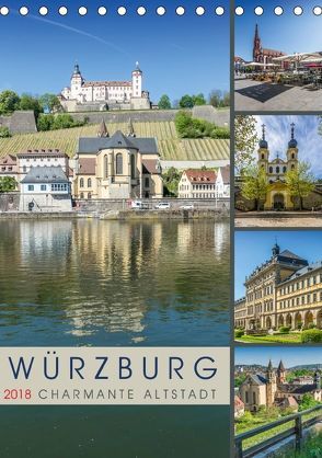 WÜRZBURG Charmante Altstadt (Tischkalender 2018 DIN A5 hoch) von Viola,  Melanie