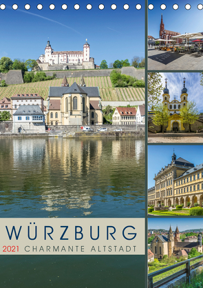 WÜRZBURG Charmante Altstadt (Tischkalender 2021 DIN A5 hoch) von Viola,  Melanie