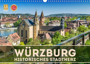WÜRZBURG Historisches Stadtherz (Wandkalender 2023 DIN A3 quer) von Viola,  Melanie