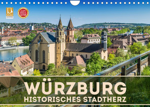WÜRZBURG Historisches Stadtherz (Wandkalender 2023 DIN A4 quer) von Viola,  Melanie