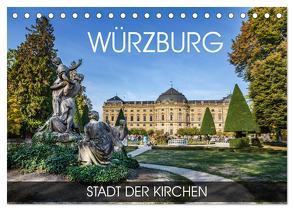 Würzburg – Stadt der Kirchen (Tischkalender 2024 DIN A5 quer), CALVENDO Monatskalender von Thoermer,  Val