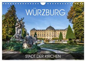 Würzburg – Stadt der Kirchen (Wandkalender 2024 DIN A4 quer), CALVENDO Monatskalender von Thoermer,  Val