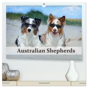 Wunderbare Australian Shepherds (hochwertiger Premium Wandkalender 2024 DIN A2 quer), Kunstdruck in Hochglanz von Bildarchiv - Nicole Noack,  Trio