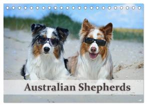 Wunderbare Australian Shepherds (Tischkalender 2024 DIN A5 quer), CALVENDO Monatskalender von Bildarchiv - Nicole Noack,  Trio