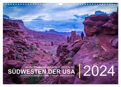Wunderbare Wanderungen im Südwesten der USA (Wandkalender 2024 DIN A3 quer), CALVENDO Monatskalender von Hubo - feel4nature,  Christian