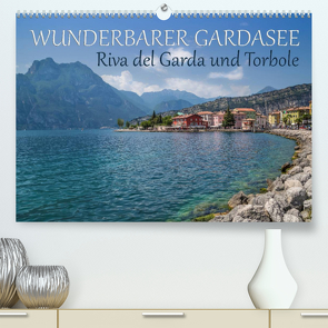 WUNDERBARER GARDASEE Riva del Garda und Torbole (Premium, hochwertiger DIN A2 Wandkalender 2023, Kunstdruck in Hochglanz) von Viola,  Melanie