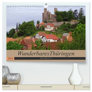 Wunderbares Thüringen – Burgen (hochwertiger Premium Wandkalender 2024 DIN A2 quer), Kunstdruck in Hochglanz von Flori0,  Flori0