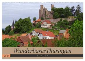 Wunderbares Thüringen – Burgen (Wandkalender 2024 DIN A2 quer), CALVENDO Monatskalender von Flori0,  Flori0