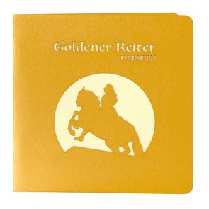 Wunderkarte Goldener Reiter Dresden gold von Korsh,  Marianna
