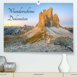 Wunderschöne Dolomiten (Premium, hochwertiger DIN A2 Wandkalender 2021, Kunstdruck in Hochglanz) von Valjak,  Michael