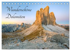 Wunderschöne Dolomiten (Tischkalender 2024 DIN A5 quer), CALVENDO Monatskalender von Valjak,  Michael