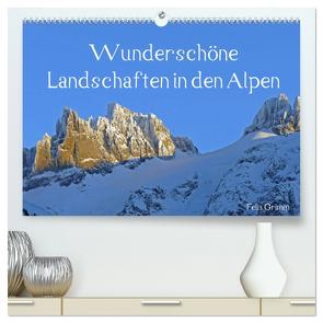 Wunderschöne Landschaften in den Alpen (hochwertiger Premium Wandkalender 2024 DIN A2 quer), Kunstdruck in Hochglanz von Grimm,  Felix