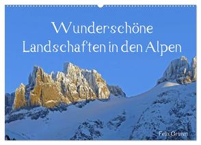 Wunderschöne Landschaften in den Alpen (Wandkalender 2024 DIN A2 quer), CALVENDO Monatskalender von Grimm,  Felix