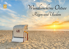 Wunderschöne Ostsee Rügen und Usedom (Wandkalender 2024 DIN A2 quer), CALVENDO Monatskalender von Valjak,  Michael