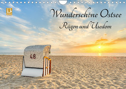 Wunderschöne Ostsee Rügen und Usedom (Wandkalender 2024 DIN A4 quer) von Valjak,  Michael