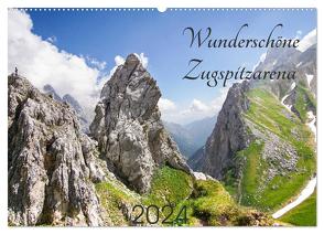 Wunderschöne Zugspitzarena (Wandkalender 2024 DIN A2 quer), CALVENDO Monatskalender von Schäfer,  Gerd