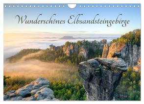 Wunderschönes Elbsandsteingebirge (Wandkalender 2024 DIN A4 quer), CALVENDO Monatskalender von Valjak,  Michael