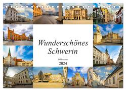 Wunderschönes Schwerin (Tischkalender 2024 DIN A5 quer), CALVENDO Monatskalender von Meutzner,  Dirk