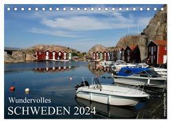 Wundervolles Schweden 2024 (Tischkalender 2024 DIN A5 quer), CALVENDO Monatskalender von Prescher,  Werner