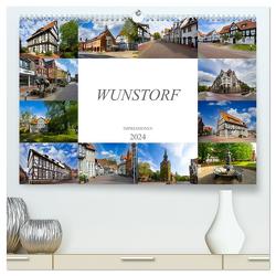 Wunstorf Impressionen (hochwertiger Premium Wandkalender 2024 DIN A2 quer), Kunstdruck in Hochglanz von Meutzner,  Dirk