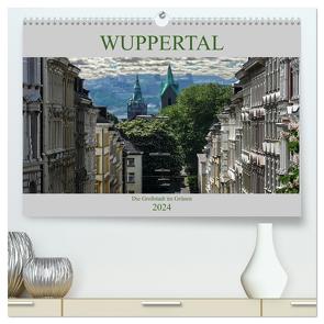 Wuppertal – Die Großstadt im Grünen (hochwertiger Premium Wandkalender 2024 DIN A2 quer), Kunstdruck in Hochglanz von Robert,  Boris