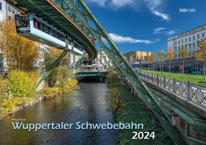 Wuppertaler Schwebebahn 2024 Bildkalender A3 Spiralbindung von Klaes,  Holger