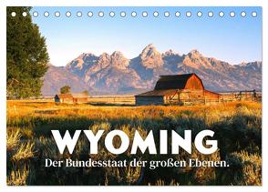 Wyoming – Der Bundesstaat der großen Ebenen. (Tischkalender 2024 DIN A5 quer), CALVENDO Monatskalender von SF,  SF