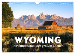 Wyoming – Der Bundesstaat der großen Ebenen. (Wandkalender 2024 DIN A4 quer), CALVENDO Monatskalender von SF,  SF