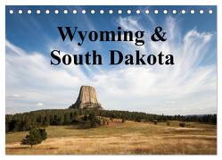 Wyoming & South Dakota (Tischkalender 2024 DIN A5 quer), CALVENDO Monatskalender von Wörndl,  Wolfgang