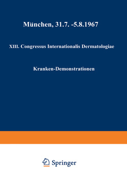 XIII. Congressus Internationalis Dermatologiae von Jadassohn,  Werner, Schirren,  Carl G.
