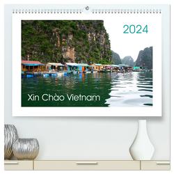 Xin Chào Vietnam (hochwertiger Premium Wandkalender 2024 DIN A2 quer), Kunstdruck in Hochglanz von Degner / Visuelle Akzente Fotografie,  Stefanie
