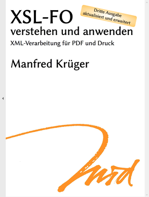XSL-FO verstehen und anwenden von Krüger,  Manfred