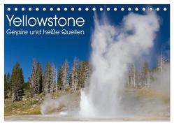 Yellowstone – Geysire und heisse Quellen (Tischkalender 2024 DIN A5 quer), CALVENDO Monatskalender von Schonnop,  Juergen