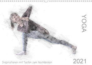 YOGA Inspirationen mit Texten zum Nachdenken (Wandkalender 2021 DIN A3 quer) von Thiel,  Isabella