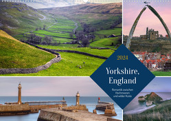 Yorkshire, England: Romantik zwischen Hochmooren und wilder Küste (Wandkalender 2024 DIN A2 quer) von Kruse,  Joana