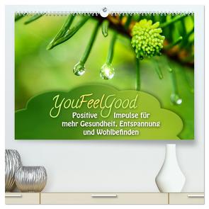 YouFeelGood – Positive Impulse für mehr Gesundheit, Entspannung und Wohlbefinden (hochwertiger Premium Wandkalender 2024 DIN A2 quer), Kunstdruck in Hochglanz von Shayana Hoffmann,  Gaby