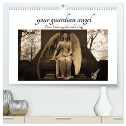 your guardian angel – Dein Schutzengel für jeden Tag (hochwertiger Premium Wandkalender 2024 DIN A2 quer), Kunstdruck in Hochglanz von Buchmann,  Oliver