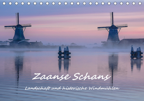 Zaanse Schans – Landschaft und historische Windmühlen (Tischkalender 2020 DIN A5 quer) von Hackstein,  Bettina