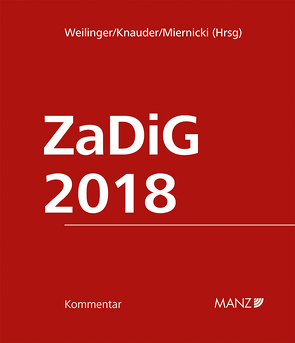 ZaDiG 2018 von Knauder,  Christian, Miernicki,  Martin, Weilinger,  Arthur