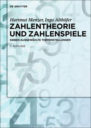 Zahlentheorie und Zahlenspiele von Althöfer,  Ingo, Menzer,  Hartmut