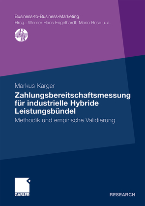Zahlungsbereitschaftsmessung für industrielle Hybride Leistungsbündel von Kaltenborn,  Markus