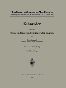 Zahnräder von Lindner,  Wolfram, Schiebel,  Adalbert