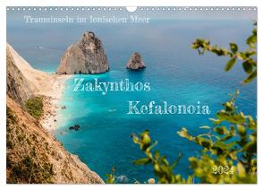 Zakynthos und Kefalonia Trauminseln im Ionischen Meer (Wandkalender 2024 DIN A3 quer), CALVENDO Monatskalender von Hans Steffl,  Mike