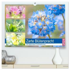 Zarte Blütenpracht. Die lieblichsten Frühlingsblumen (hochwertiger Premium Wandkalender 2024 DIN A2 quer), Kunstdruck in Hochglanz von Hurley,  Rose