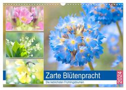 Zarte Blütenpracht. Die lieblichsten Frühlingsblumen (Wandkalender 2024 DIN A3 quer), CALVENDO Monatskalender von Hurley,  Rose