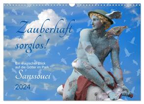 Zauberhaft sorglos Ein magischer Blick auf die Götter im Park Sanssouci (Wandkalender 2024 DIN A3 quer), CALVENDO Monatskalender von Schwertner,  Kathrin