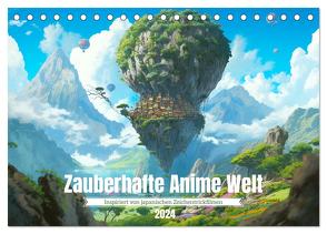 Zauberhafte Anime Welt (Tischkalender 2024 DIN A5 quer), CALVENDO Monatskalender von Waurick,  Kerstin