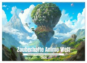 Zauberhafte Anime Welt (Wandkalender 2024 DIN A2 quer), CALVENDO Monatskalender von Waurick,  Kerstin