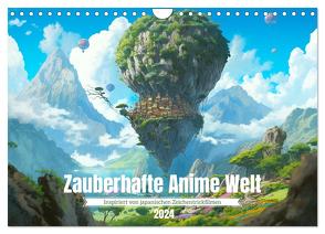 Zauberhafte Anime Welt (Wandkalender 2024 DIN A4 quer), CALVENDO Monatskalender von Waurick,  Kerstin